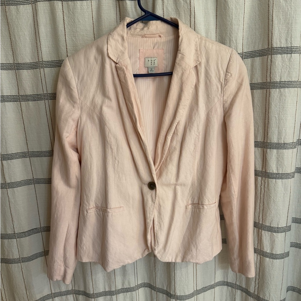 Light Pink Women's Single-Button Blazer - Unbranded